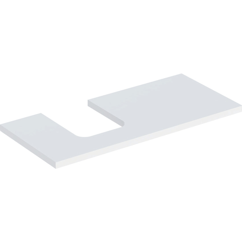 Geberit One bänkskiva, 104,2x47,3 cm, matt vit