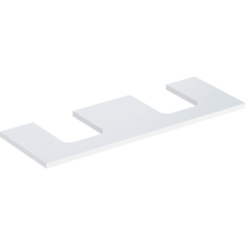 Geberit One bordplade, 133,8x47,3 cm, højglans hvid