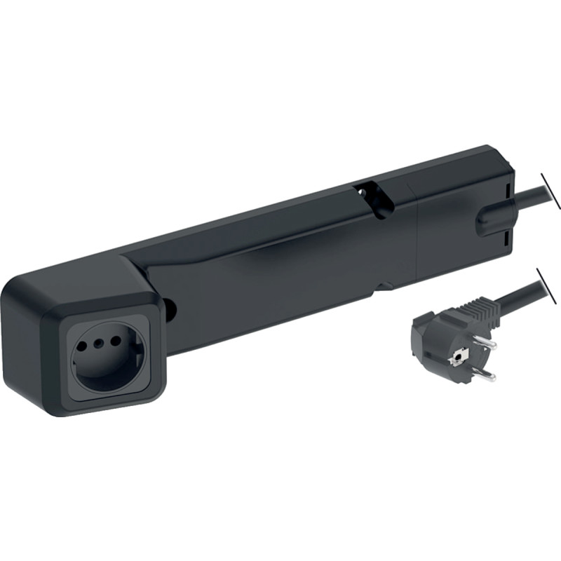 Geberit el-udtag, 33,1x6,8 cm, sort