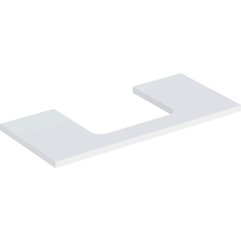 Geberit One bänkskiva, 104,2x47,3 cm, matt vit