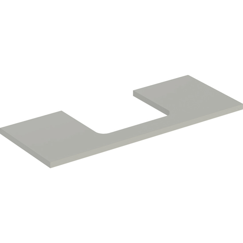 Geberit One bordplade, 119x47,3 cm, mat grå