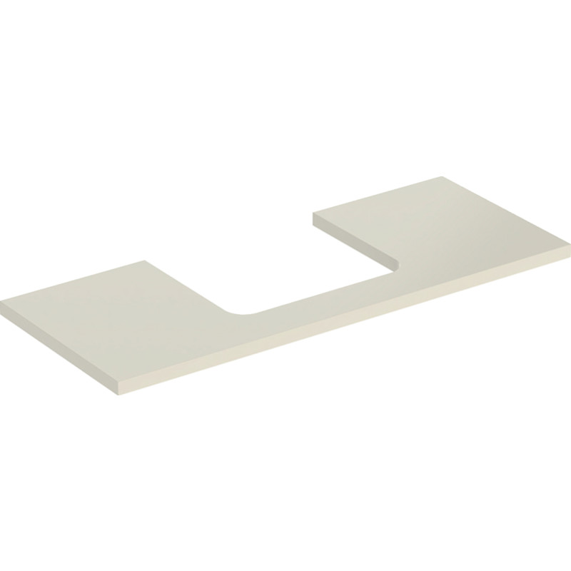 Geberit One bordplade, 119x47,3 cm, højglans beige