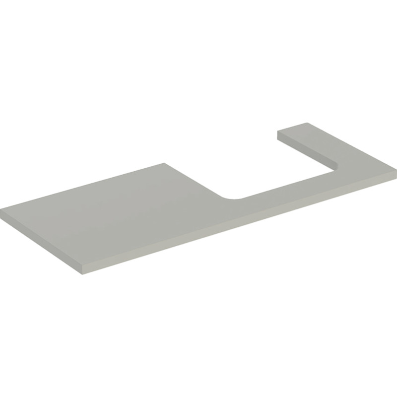 Geberit One bordplade, 119x47,3 cm, mat grå