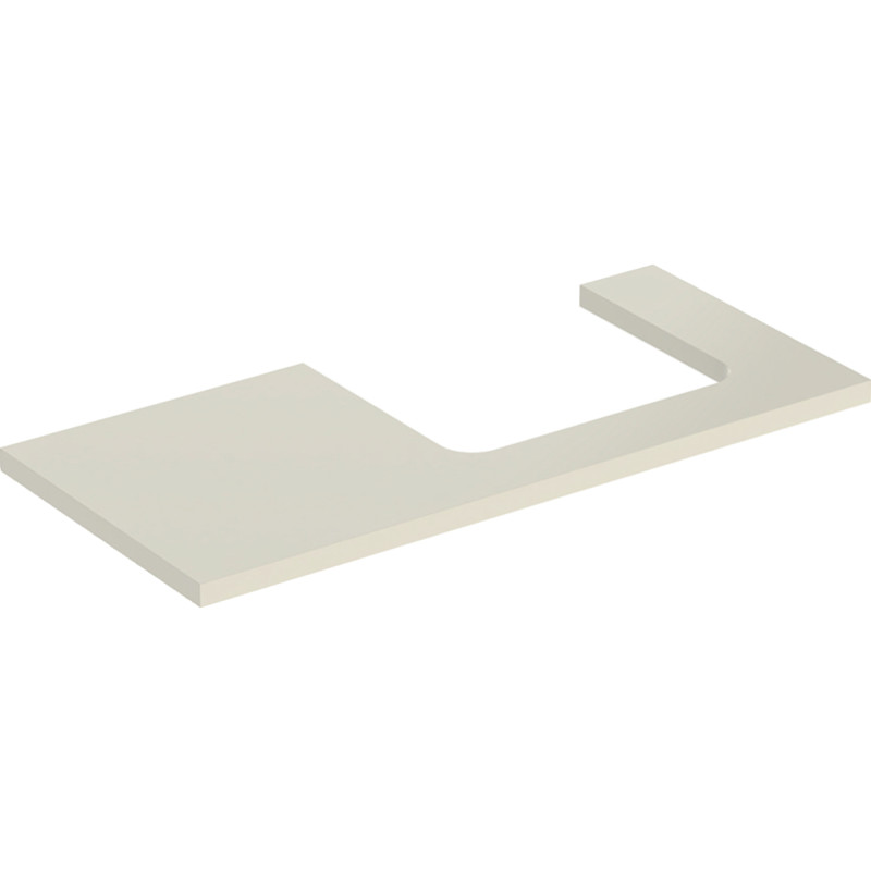 Geberit One bänkskiva, 104,2x47,3 cm, högglans beige