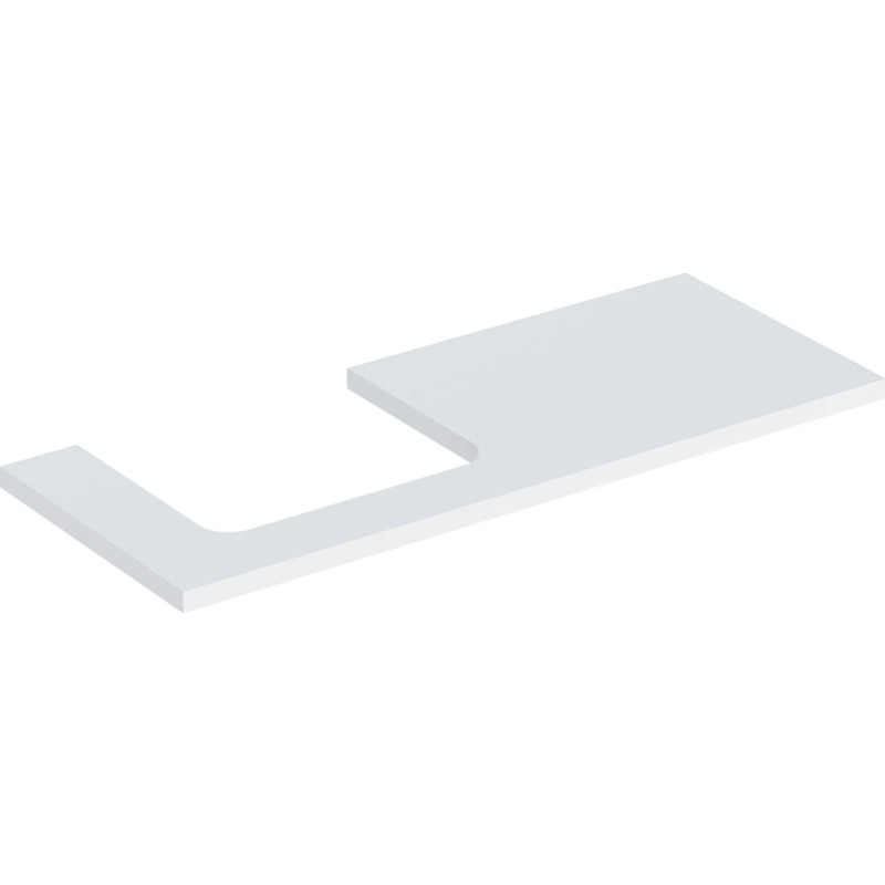 Geberit One bordplade, 119x47,3 cm, mat hvid