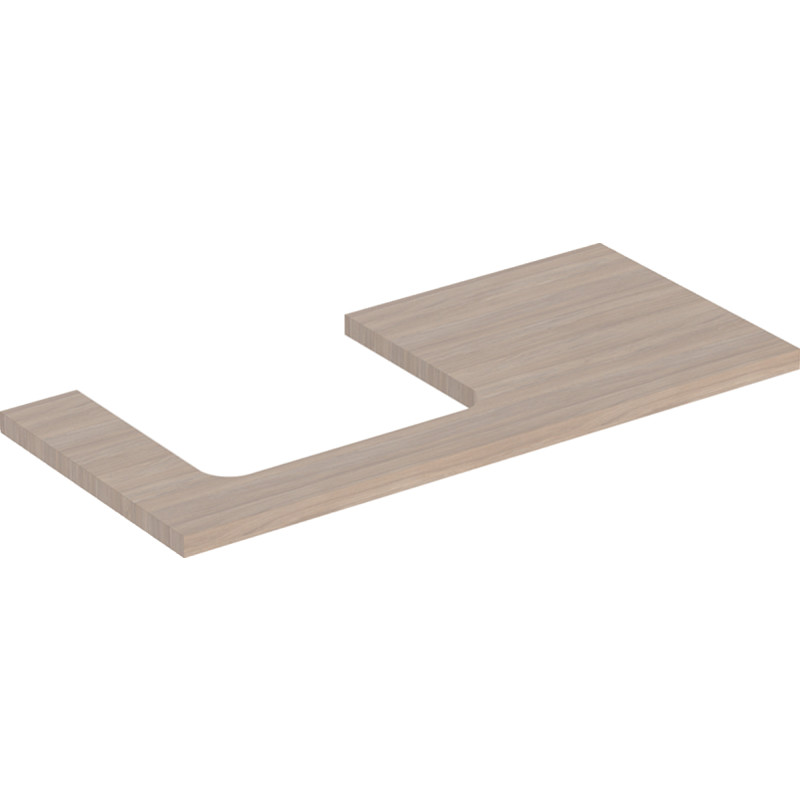 Geberit One bänkskiva, 104,2x47,3 cm, ek