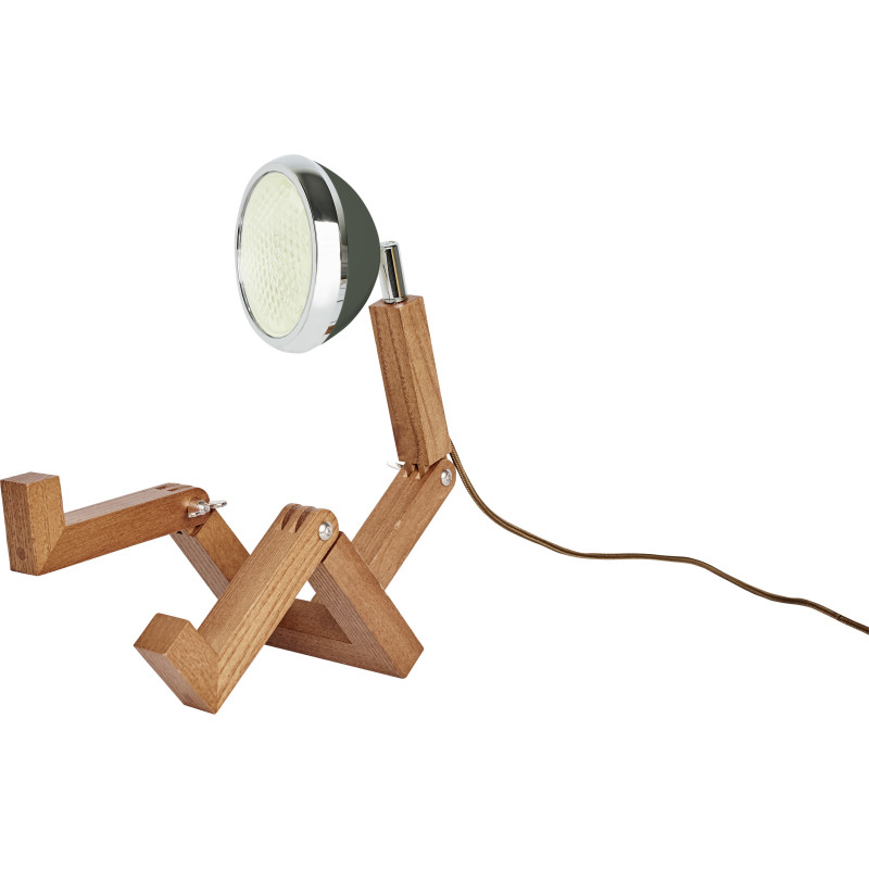 Mini Mr Wattson bordslampa, m&ouml;rkgr&ouml;n