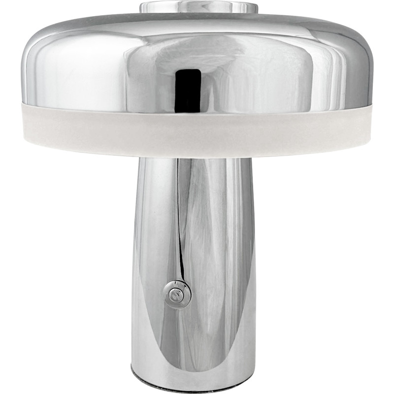 Dyberg Larsen Porter uppladdningsbar bordslampa, krom