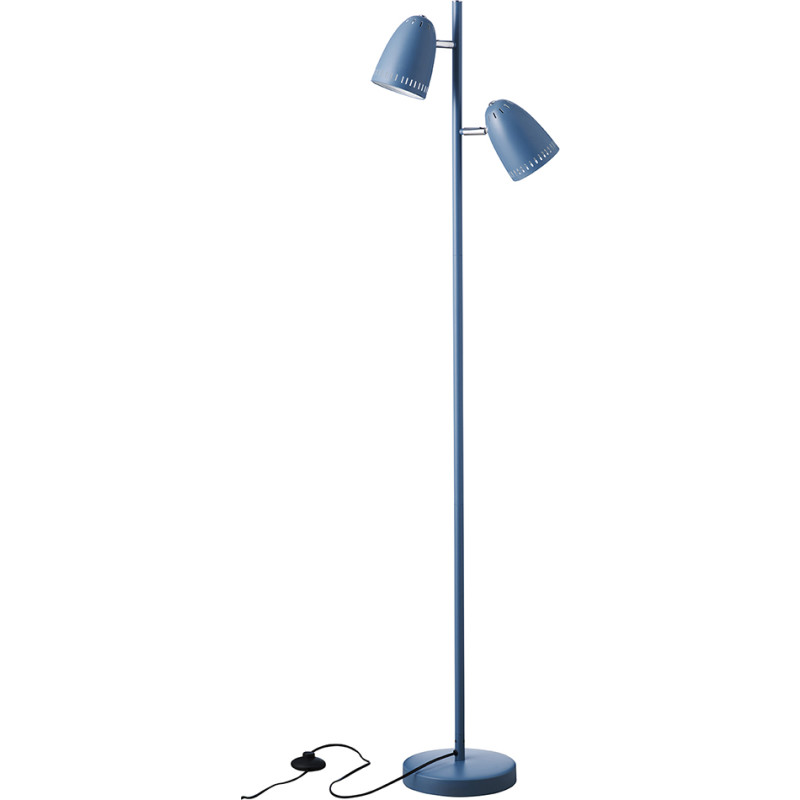 Superliving Dynamo Twin golvlampa, bl&aring;