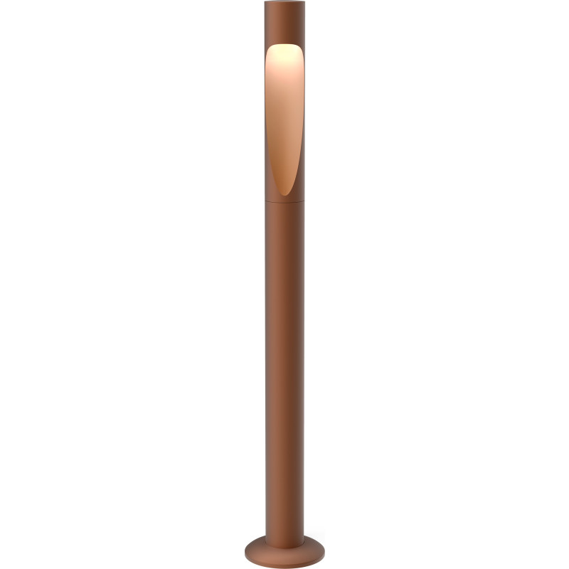 Flindt Garden Bollard Corten Colour Long Anchor Wo/Adaptor LED 3000K 6.5W Iii 215 Lm