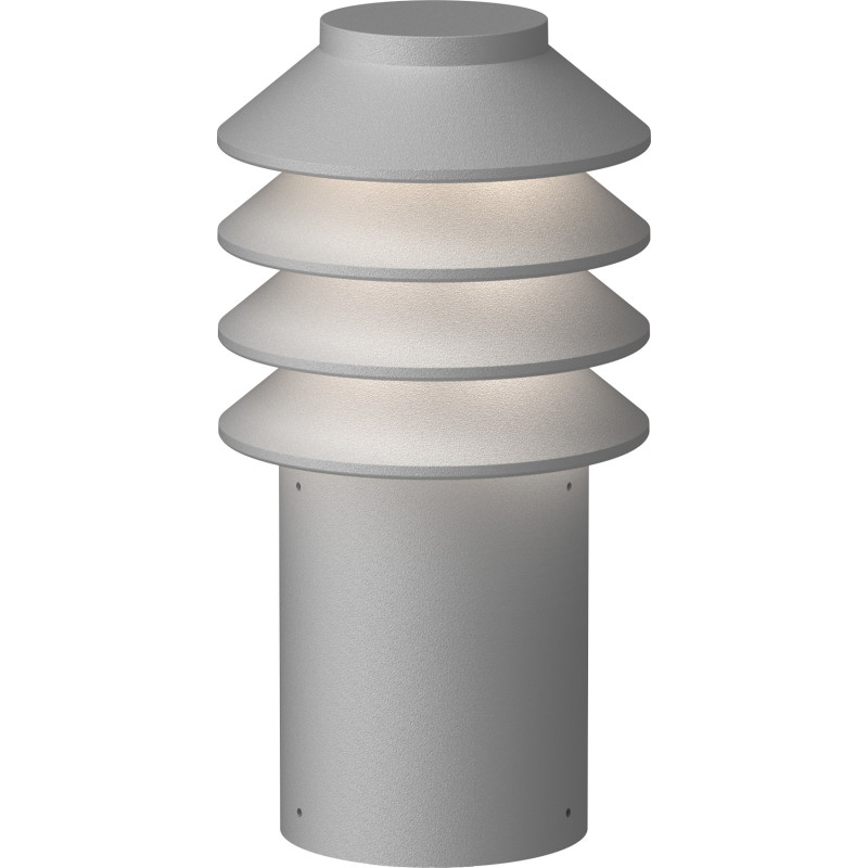Bysted Garden Bollard Aluminium Colour Texture Short Base Wo/Adaptor LED 3000K 14W