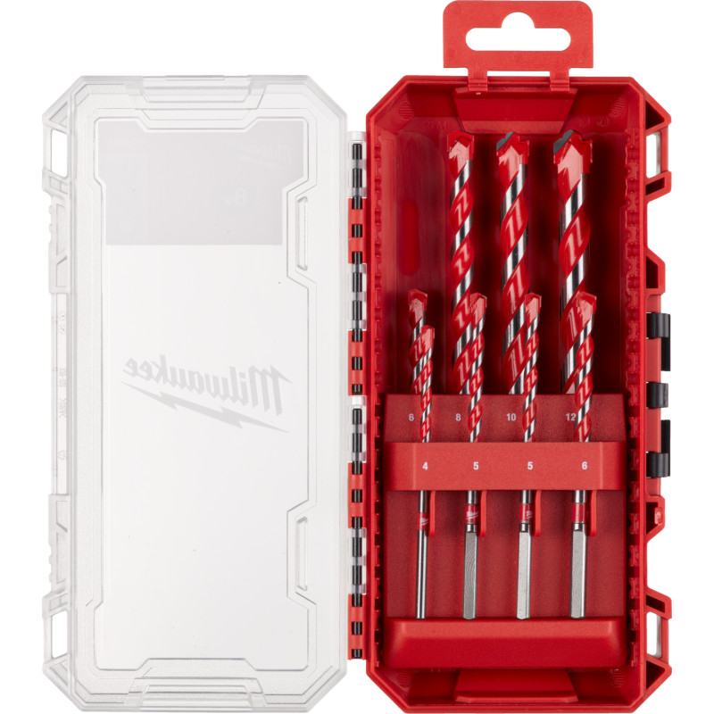 MILWAUKEE TCT CONCRETE DRILL BIT SET 8pcs PREMIUM