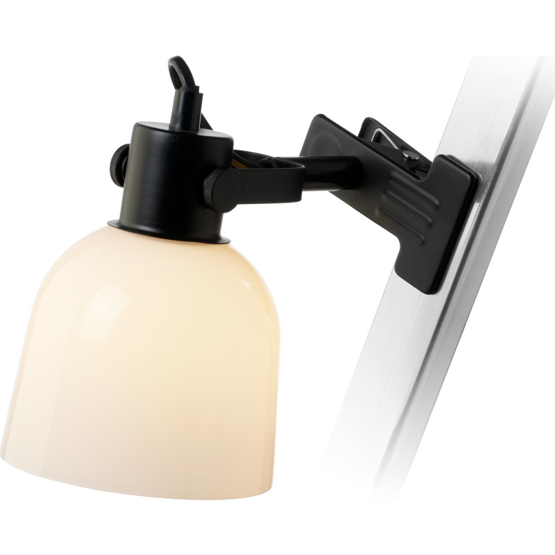 Glow Klemmelampe Sort/Opal - Halo Design - Soveværelse - Metal