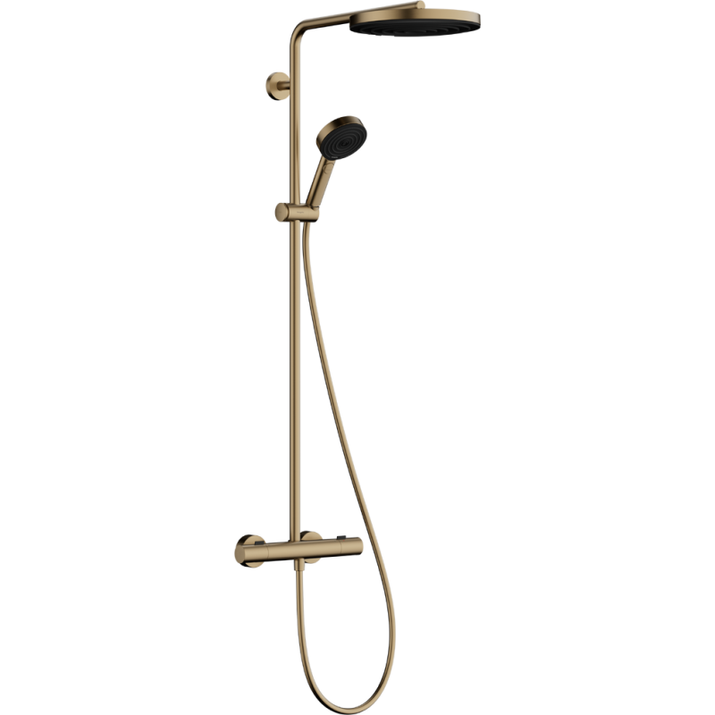 hansgrohe Pulsify S Puro 260 1jet EcoSmart Showerpipes med termostat børstet bronze