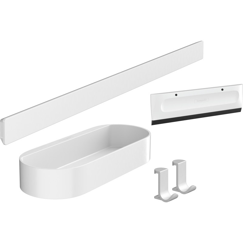 Hansgrohe WallStoris set för dusch, matt vit