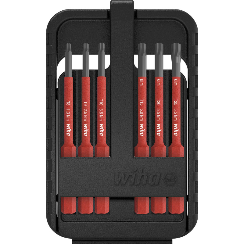 Wiha bitsæt slimbit electric torx® 6 dele