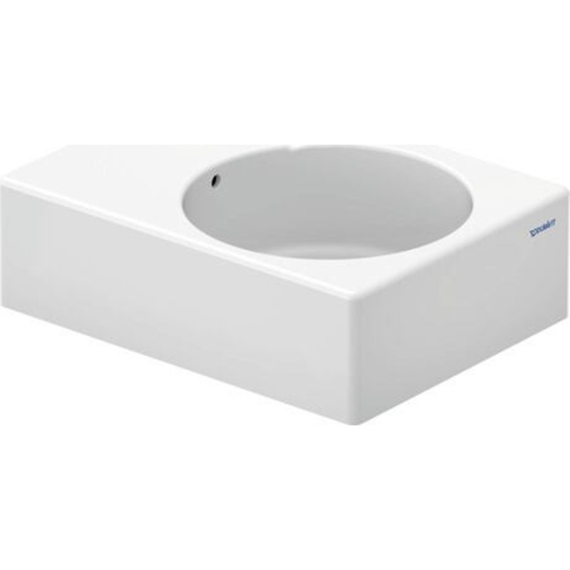 Duravit Scola håndvask, 615x460 mm, højre, forlokket