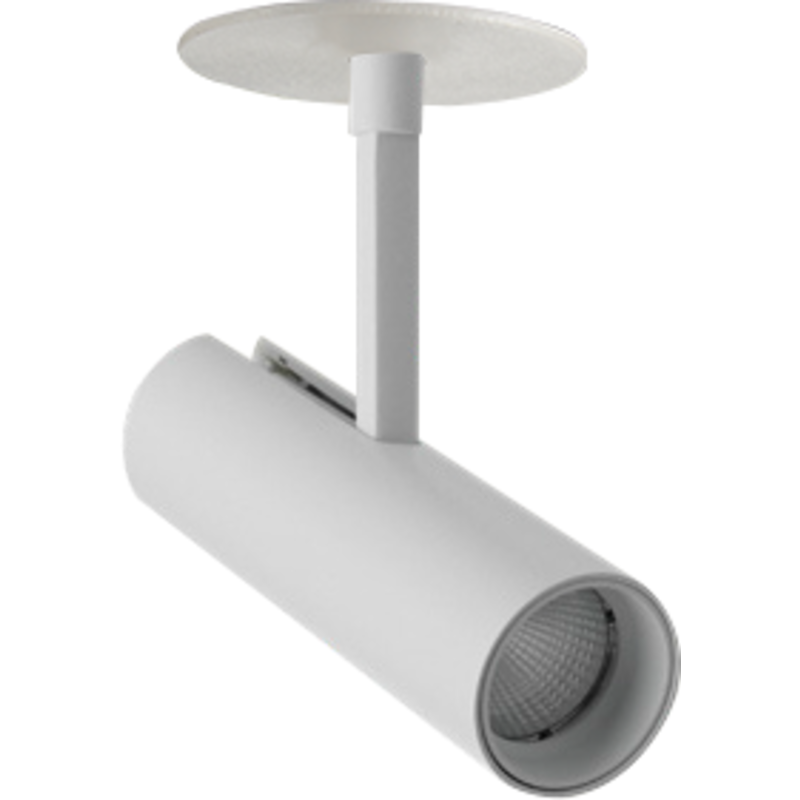 Tube Slim LED-indbygningsspot, 2700K, hvid, dæmpbar - Antidark - Køkken - Aluminium