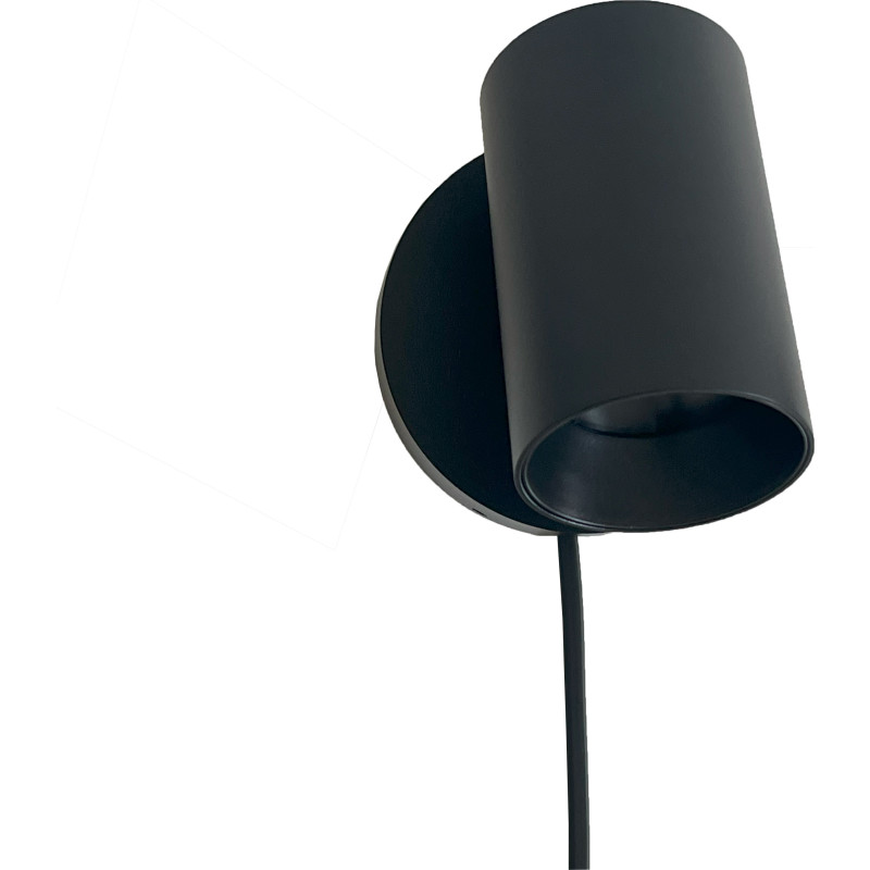 SpotOn1 Circle Wall W.Switch - SpotOn1 Circle Wall W.Switch GU10 - Black
