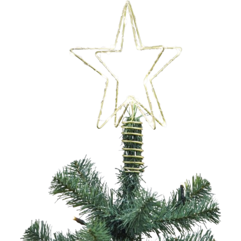 Nordic Winter julgransstjärna med belysning