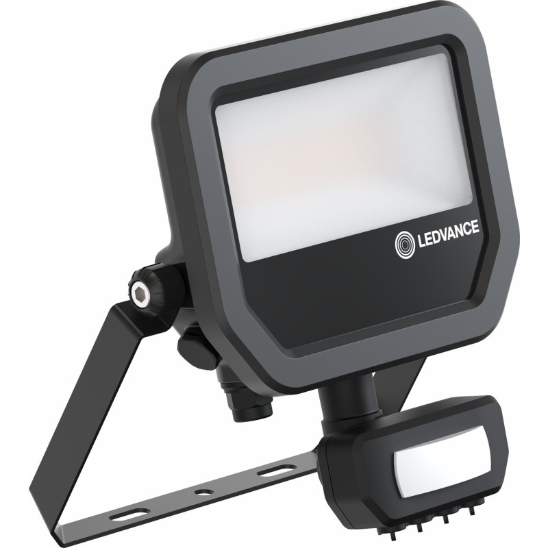 Ledvance strålkastare med sensor, svart, 4000K, 20W