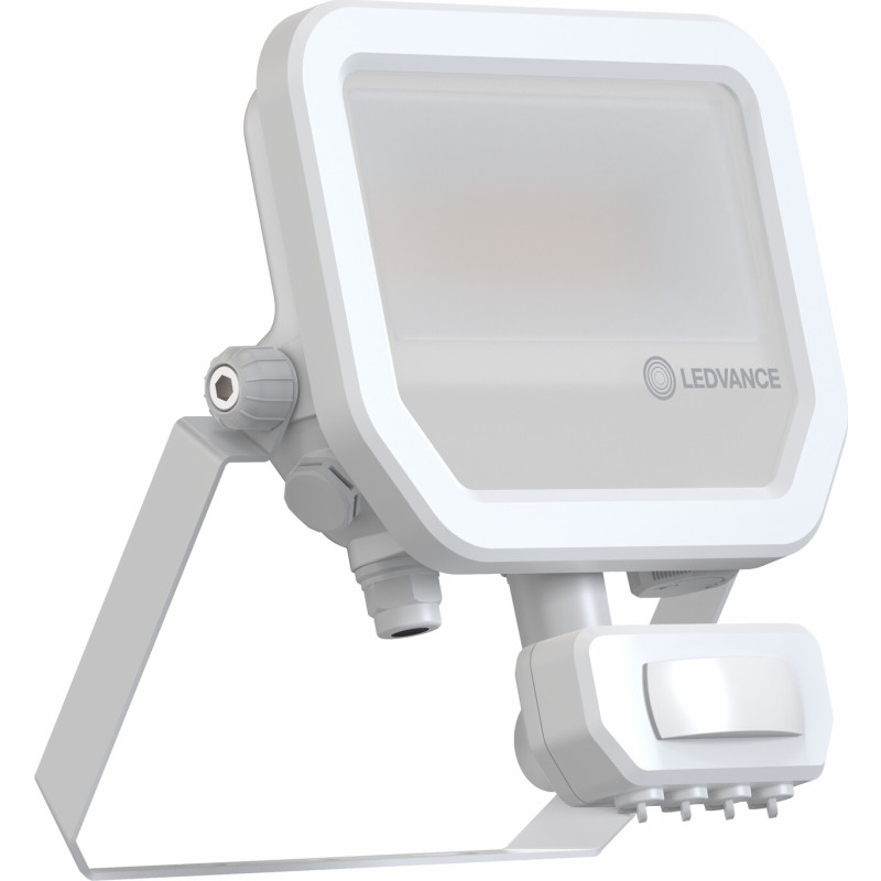 Ledvance strålkastare med sensor, vit, 3000K, 20W