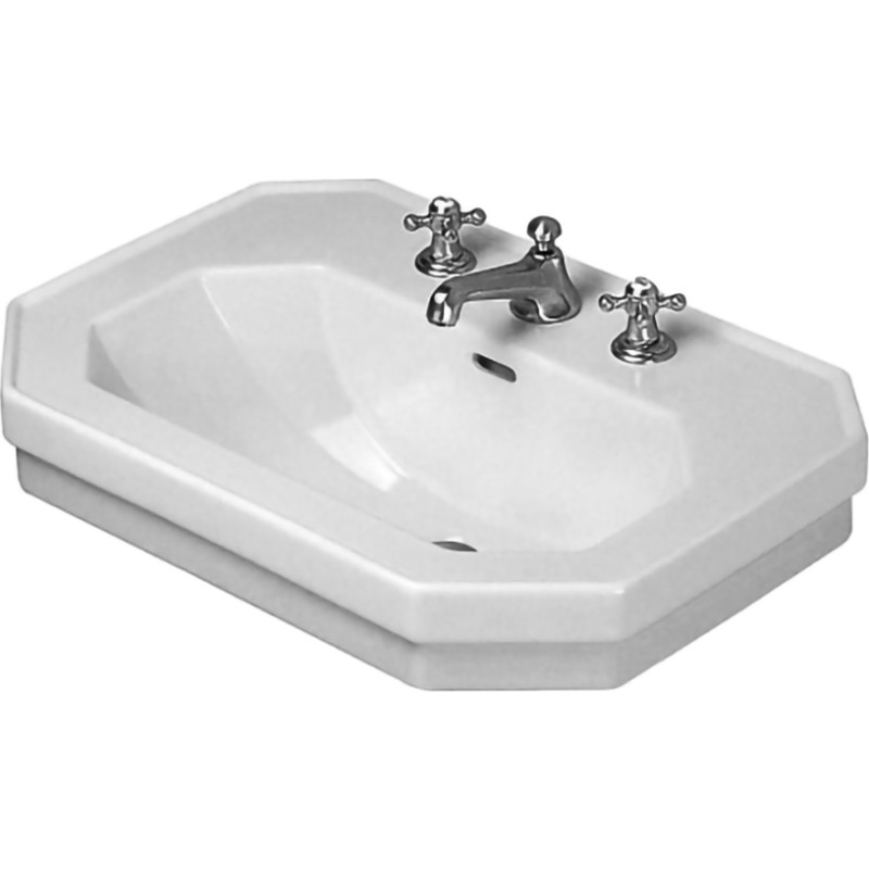 Duravit 1930 serien vask 800x550 mm med hanehul og wondergliss