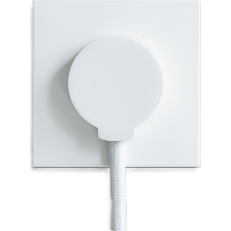 Norm F stickpropp, schuko, med jord, vit