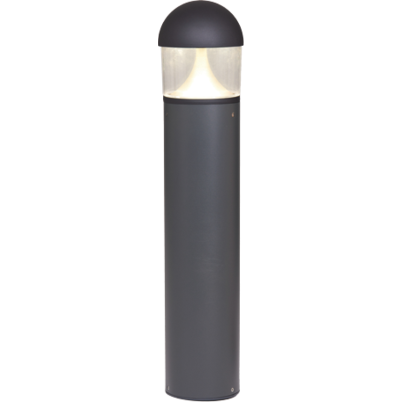 Taurus Bollard pullert, 10-24W, Ø202 mm, 1000 mm, grå