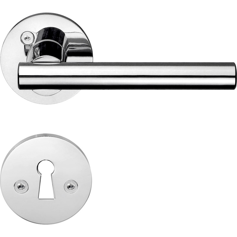Beslagsboden Design Modern dørhåndtag, poleret krom