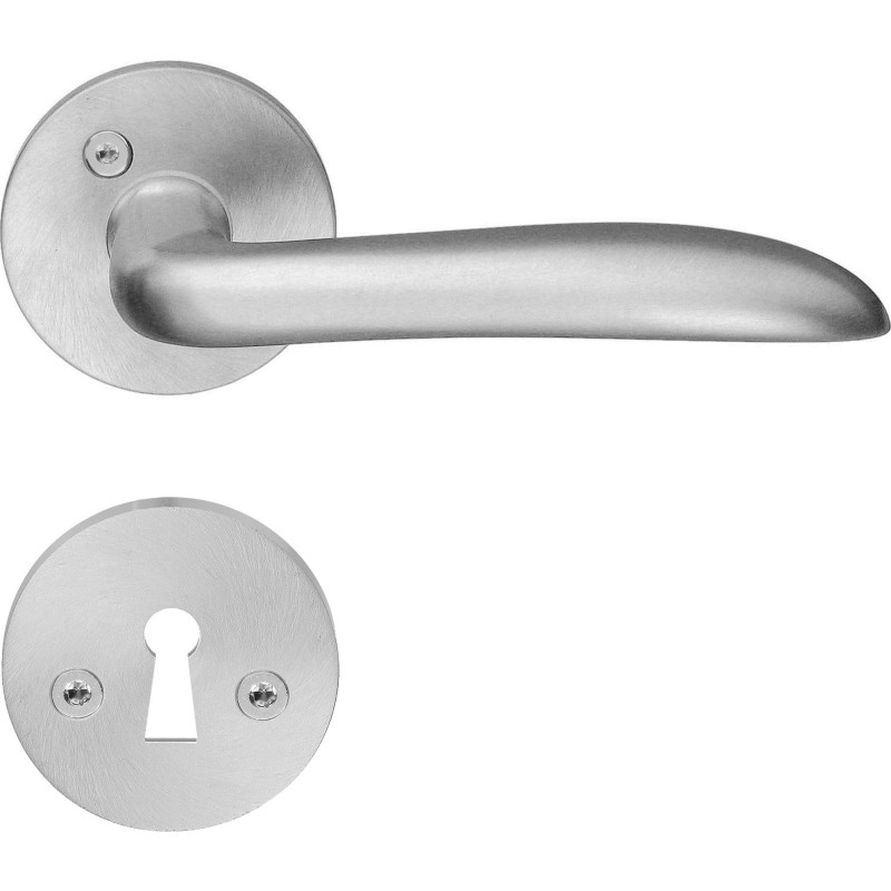 Beslagsboden Design Classic dørhåndtag, børstet krom
