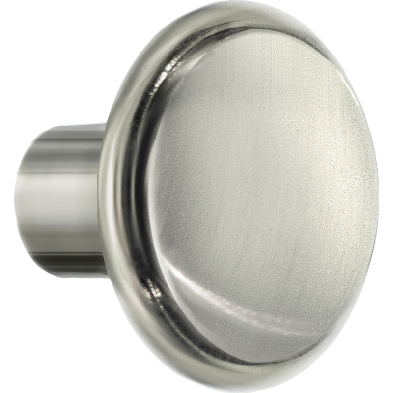 Knopp för Beslagsboden, borstad nickel