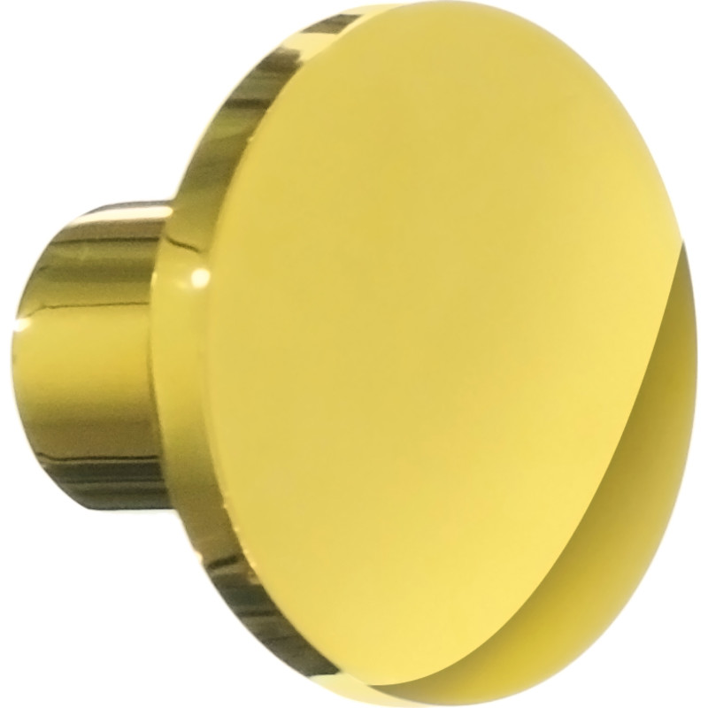 Beslagsboden knop, poleret messing