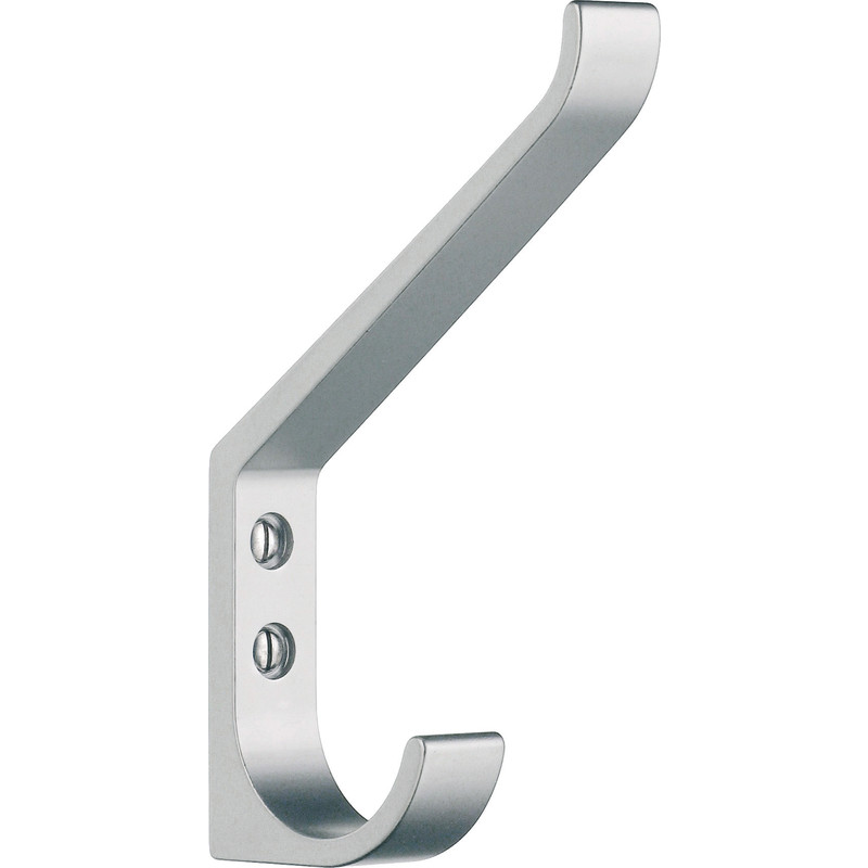 Beslagsboden handdukskrok, matt aluminium