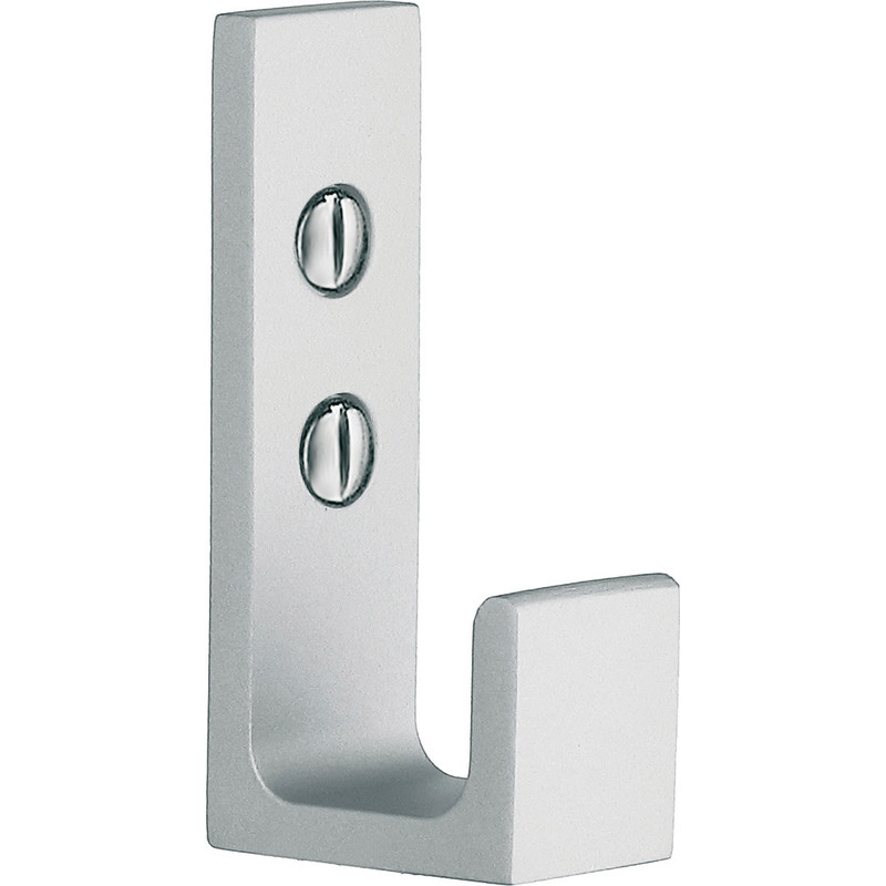 Beslagsboden håndklædekrog, mat aluminium