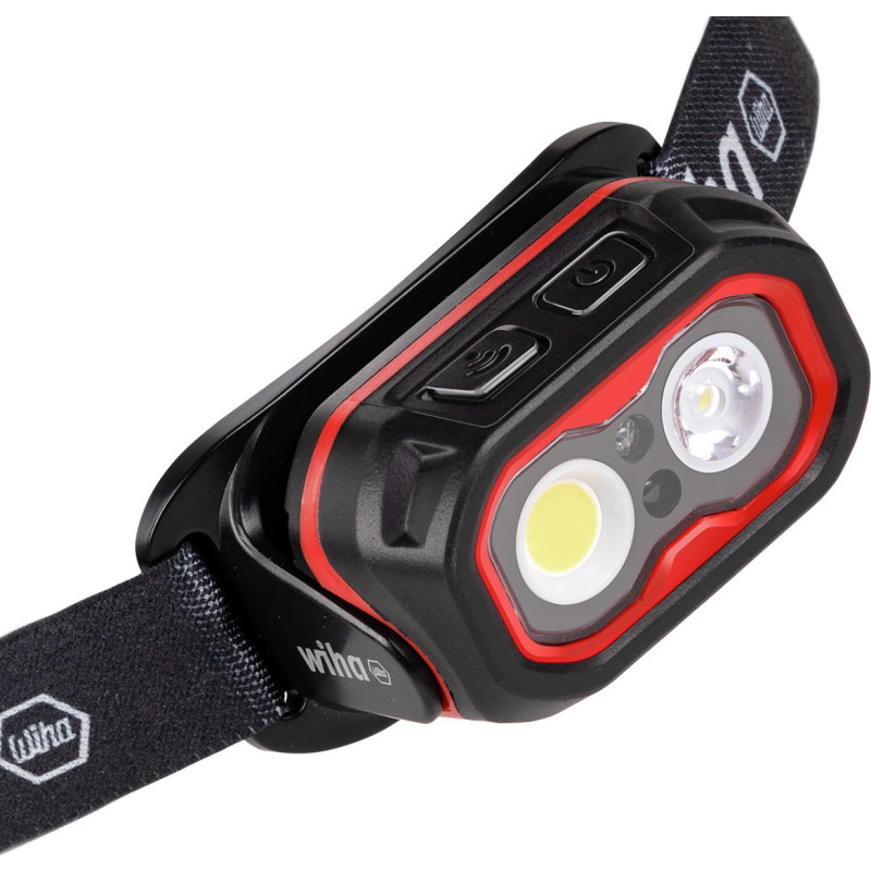 Wiha pannlampa, med sensor, 500 lumen