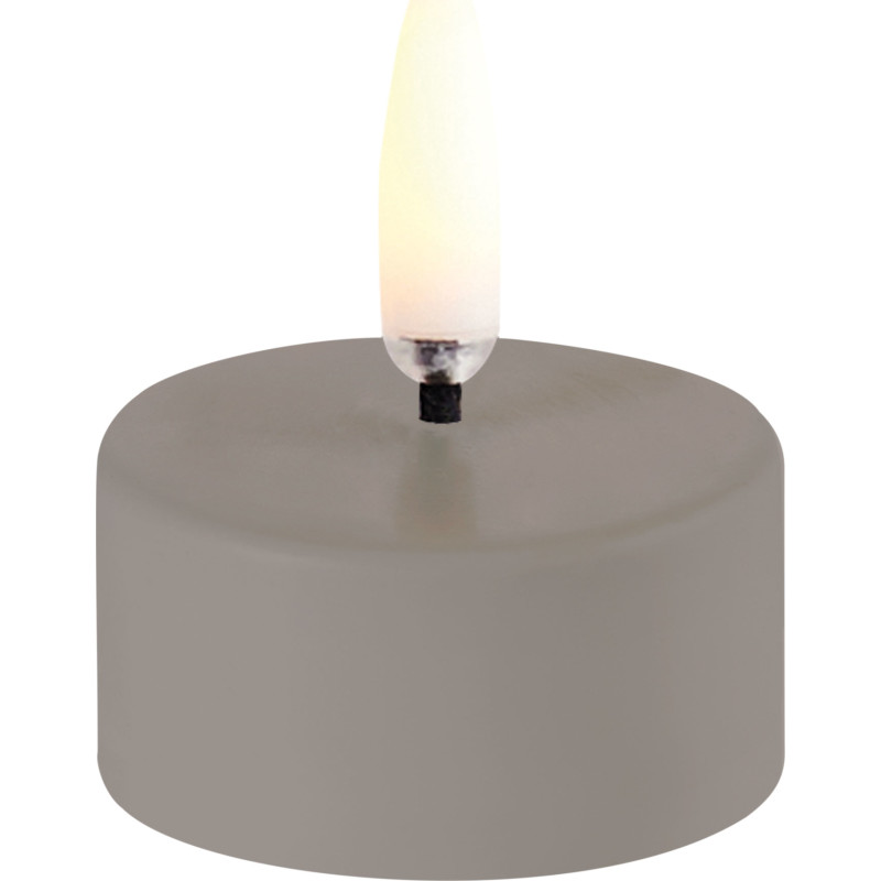 12 stk Uyuni LED fyrfadslys, batteri, beige