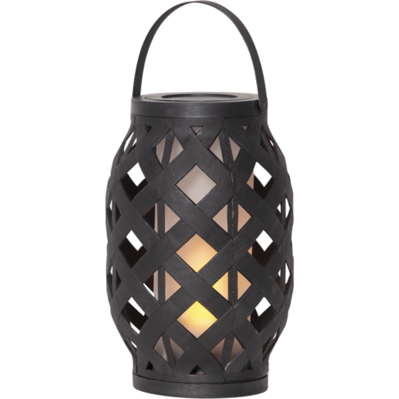Star Trading Flame batteri lanterne, H23 cm, sort
