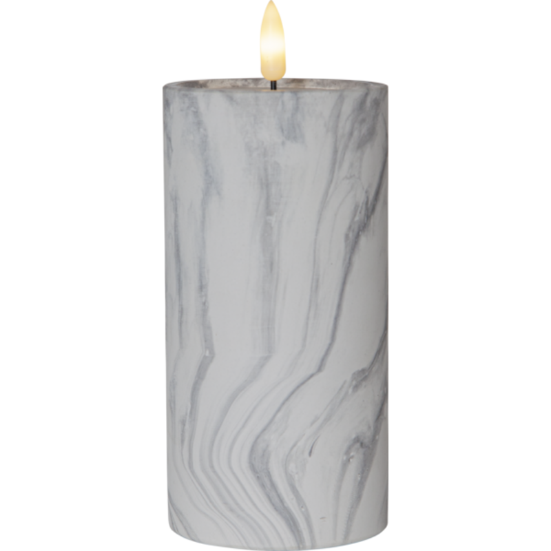 Star Trading Flamme Marble LED bloklys, batteri