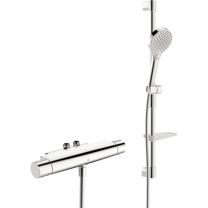 Oras Optima Style Eco duschset, vattenbesparande, krom