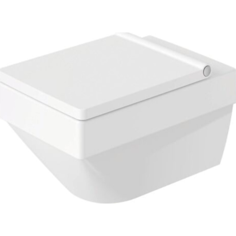 Duravit Vero Air v&auml;ggh&auml;ngd toalett, utan spolkant, reng&ouml;ringsv&auml;nlig, vit