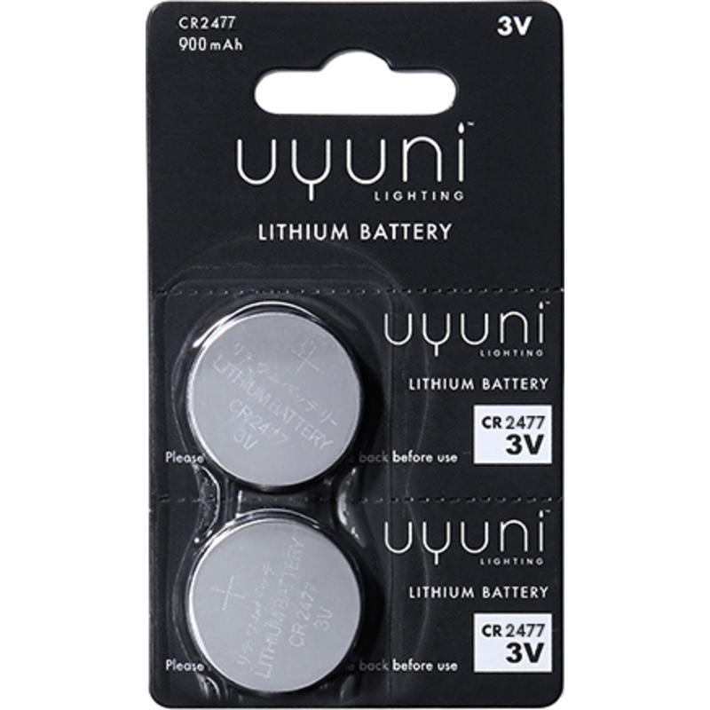 CR2477 Batteri - 3V - 900/1000mAh - 2-pak - Uyuni Lighting