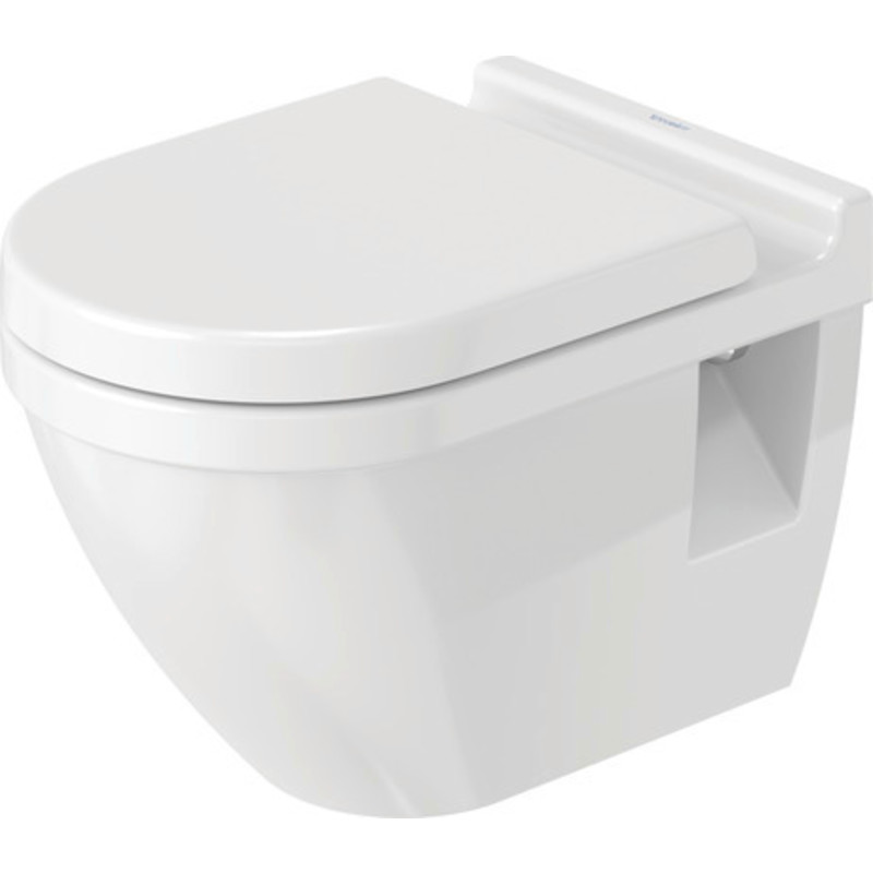 Duravit Starck 3 væghængt toilet i hvid - 540x360 mm. - Bolteafstand 230 mm