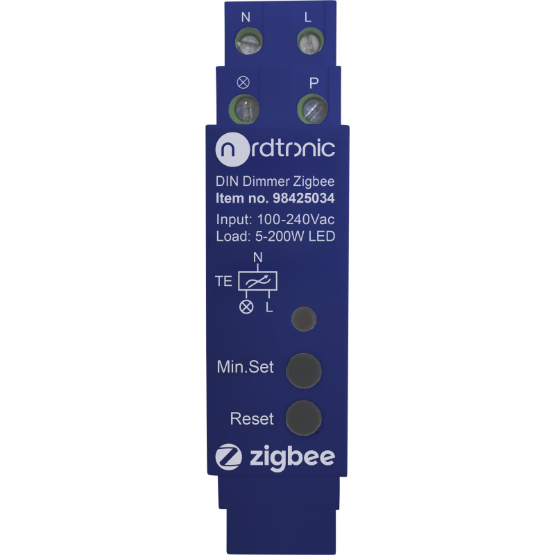 Nordtronic DIN-skena Zigbee dimmer