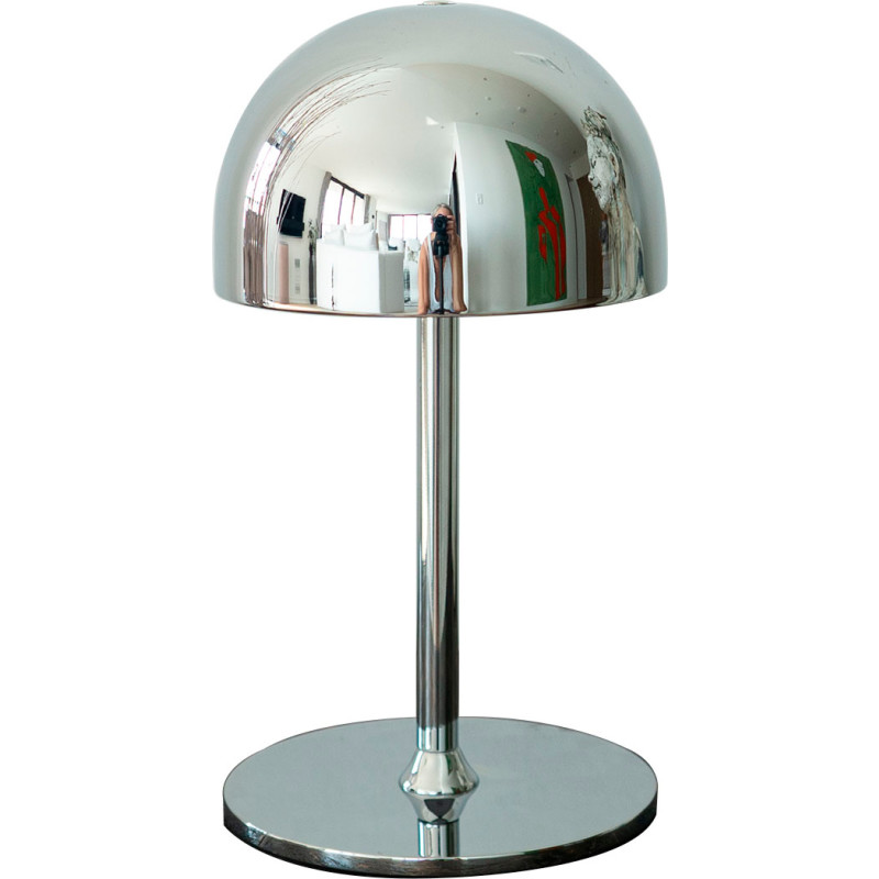 Sirius Tim uppladdningsbar bordslampa, krom, 22 cm