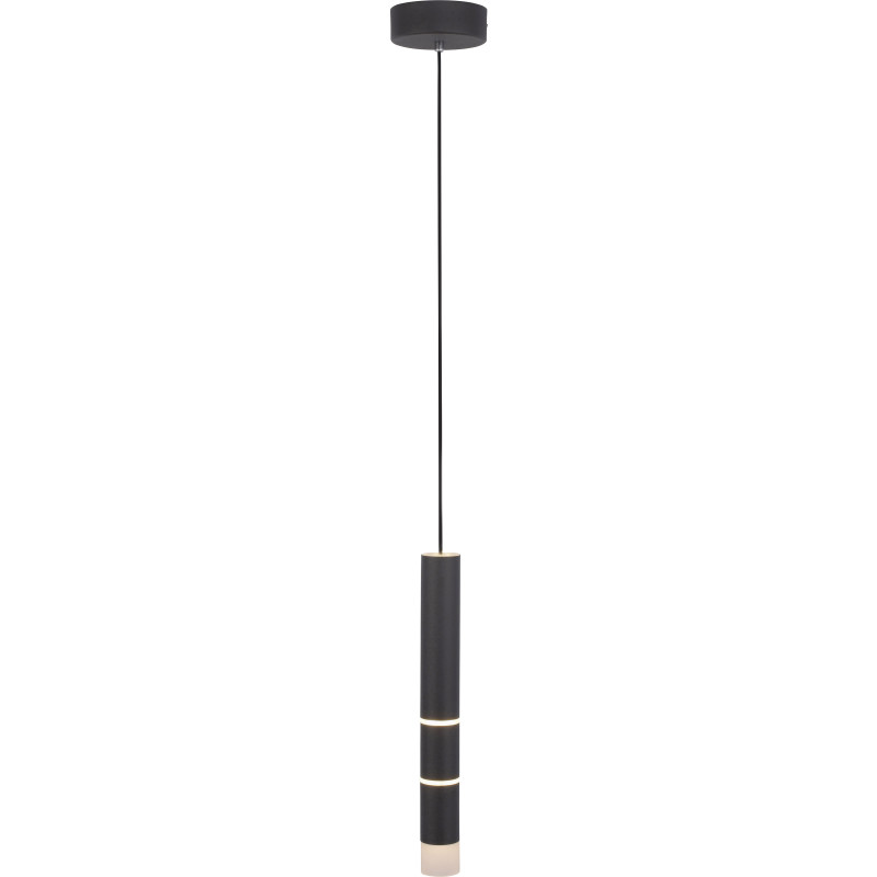 Vega LED-hængelampe, en cylinder, sort – PURE - Stue - Moderne - Metal - Med én lyskilde