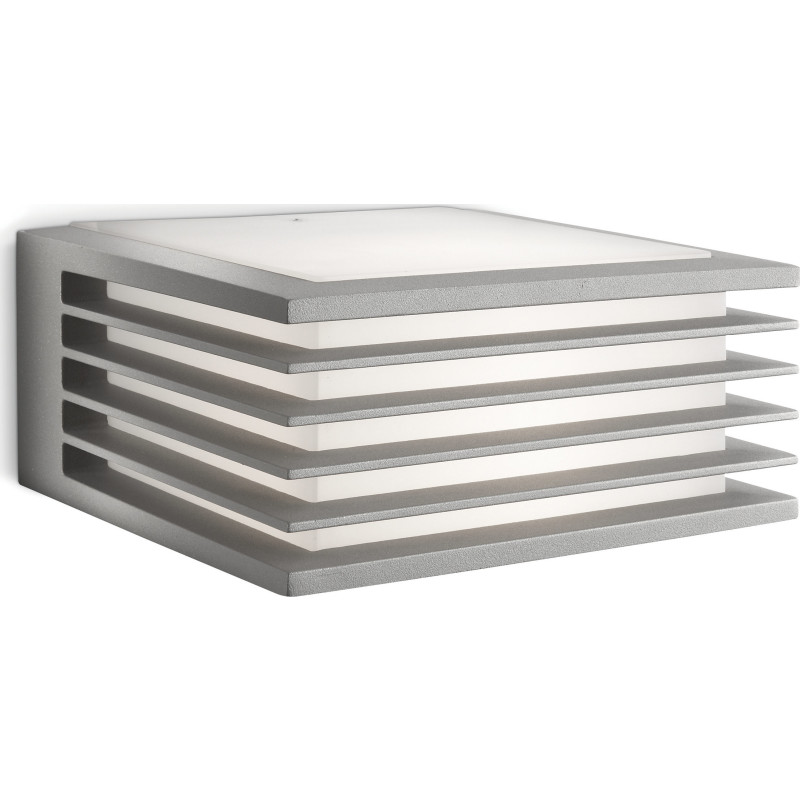 Philips Shades myGarden væglampe i grå aluminium - 1x42W 230V
