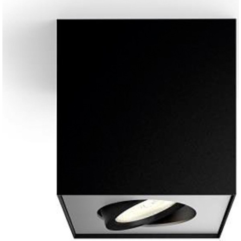 Philips myLiving Box Single påbygningsspot, sort