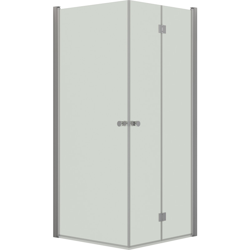 Dansani Match hörndusch, modell A+B, 99x99 cm, klart glas, satin profil