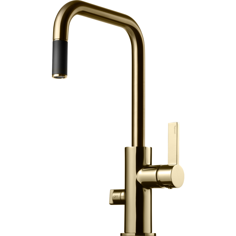Tapwell Arman ARM887 k&ouml;ksblandare, diskmaskinsavst&auml;ngning, guld